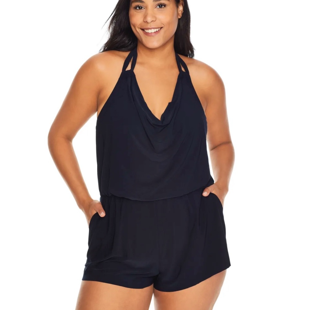 Magicsuit Marisa Solid Romper One-Piece Swimsuit.